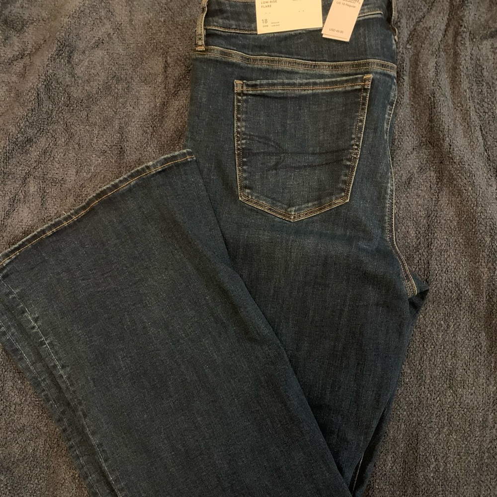 American Eagle Outfitters Low-Rise Flare Jeans